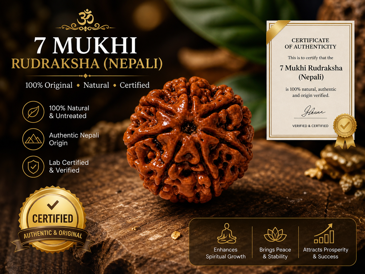 7 Mukhi Rudraksha (Nepali)