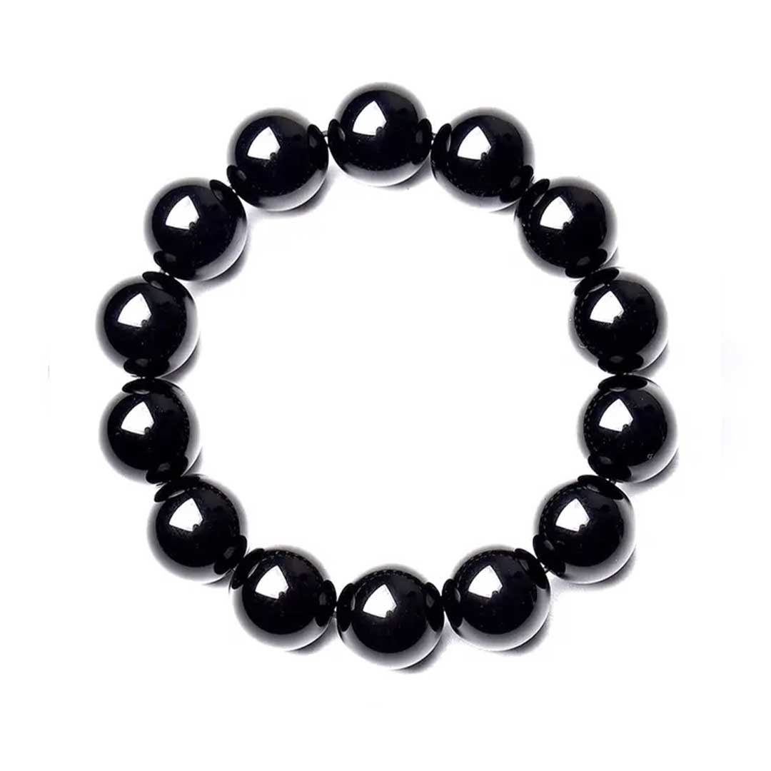 Black Tourmaline Bracelet for Protection, Energy Shield & Negativity Removal